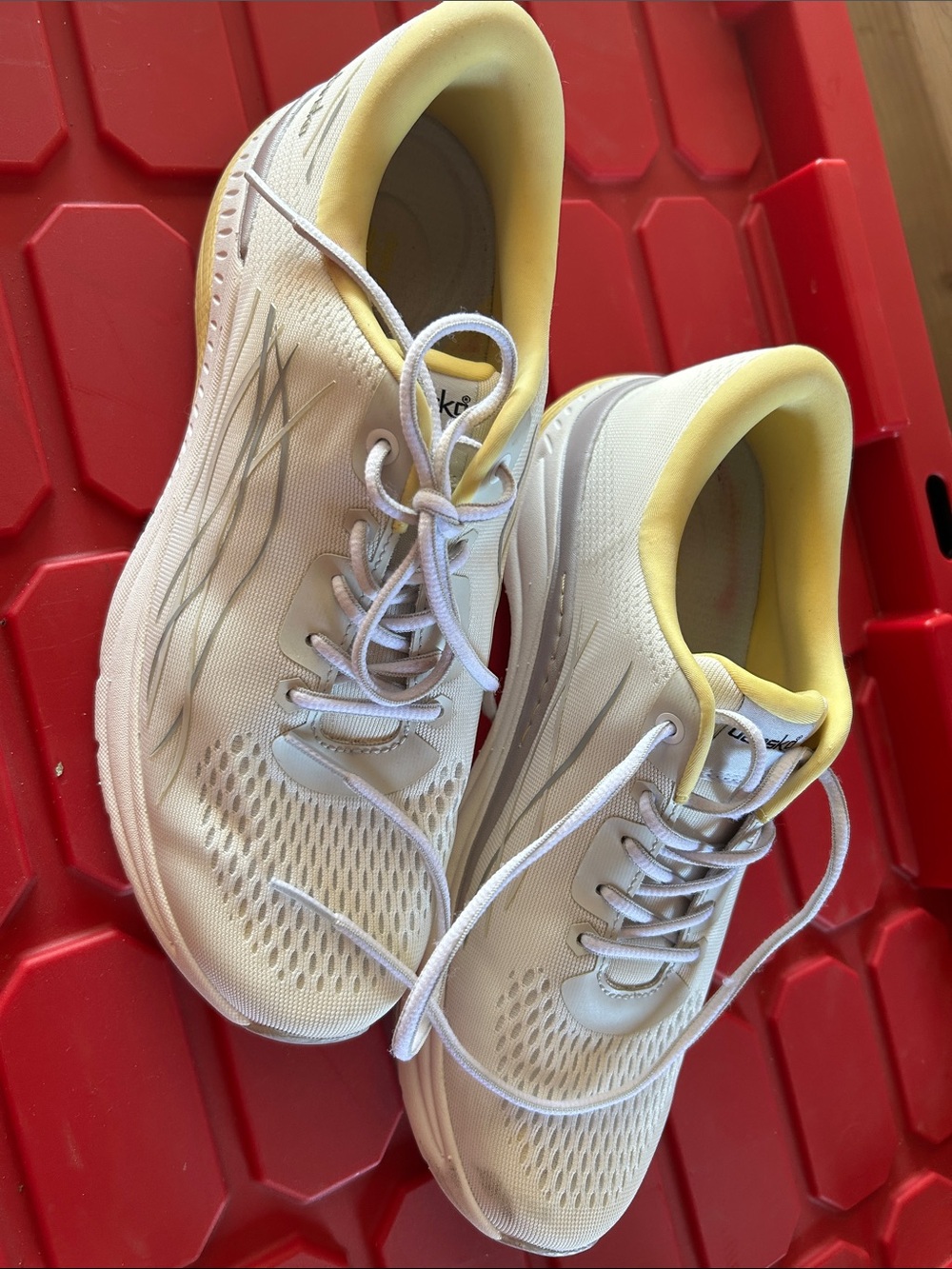 Dansko Women's White Sneakers with Yellow Collar Accents